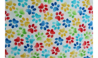 Tissu empreintes de pattes