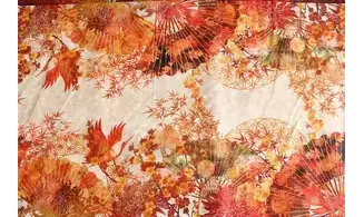 Tissu jardin oriental