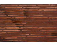 Batik marron lignes oranges