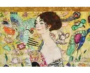 Panneau La dame à l'éventail