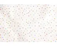 Tissu blanc points colorés
