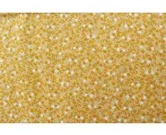 Tissu Lecien jaune orangé fleurettes
