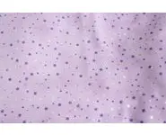 Tissu violet étoiles parsemées argent