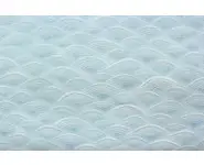 Tissu japonais bleu clair dunes blanches